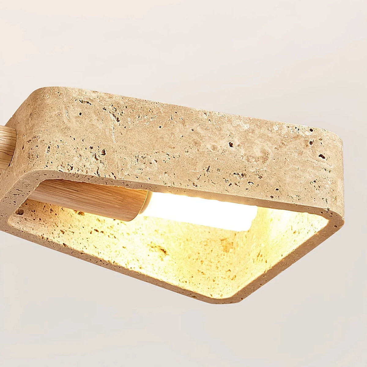 Travertone Geometry Elementa Travertine Chandelier – Travertine detail 12