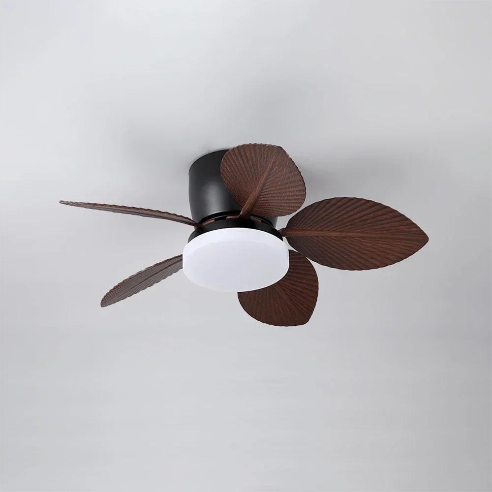 Tropical Palm Five-Blade Copper Ceiling Fan Light – Copper detail 13