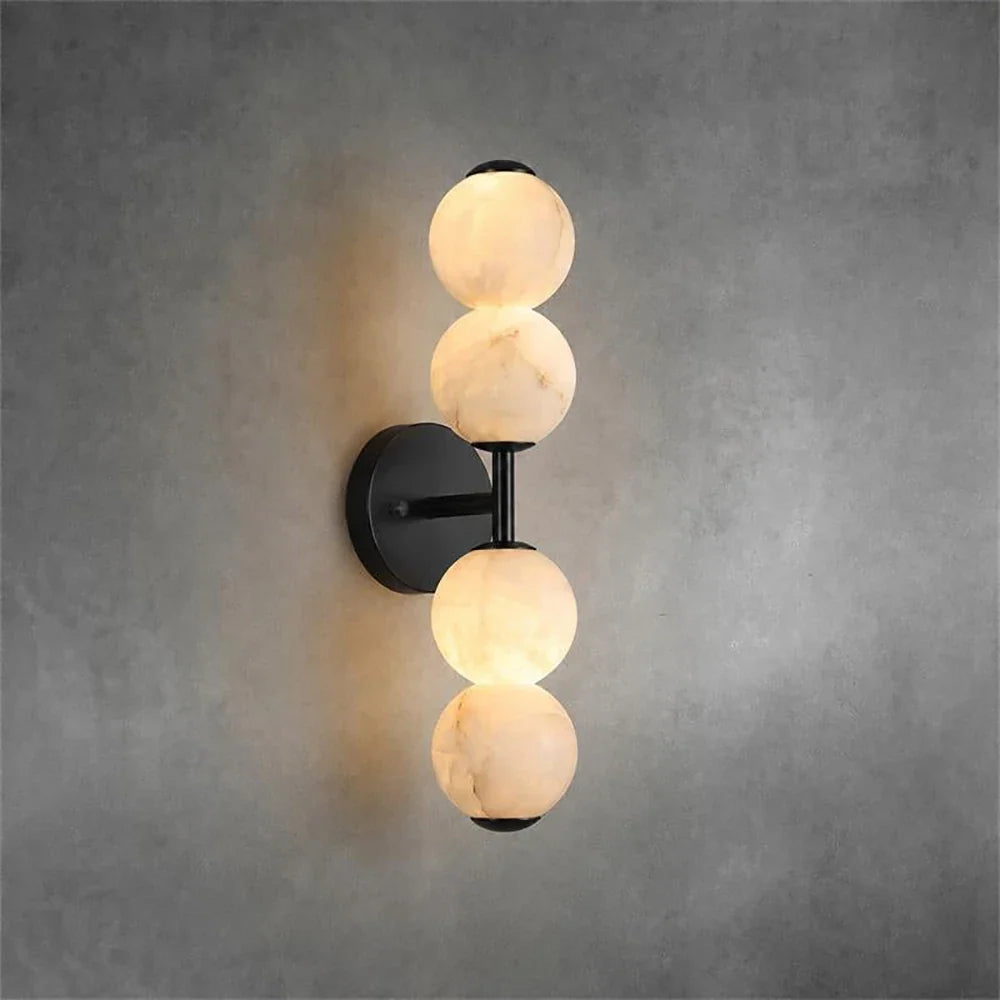 Twin Moon Alabaster Wall Sconce – Alabaster detail 13