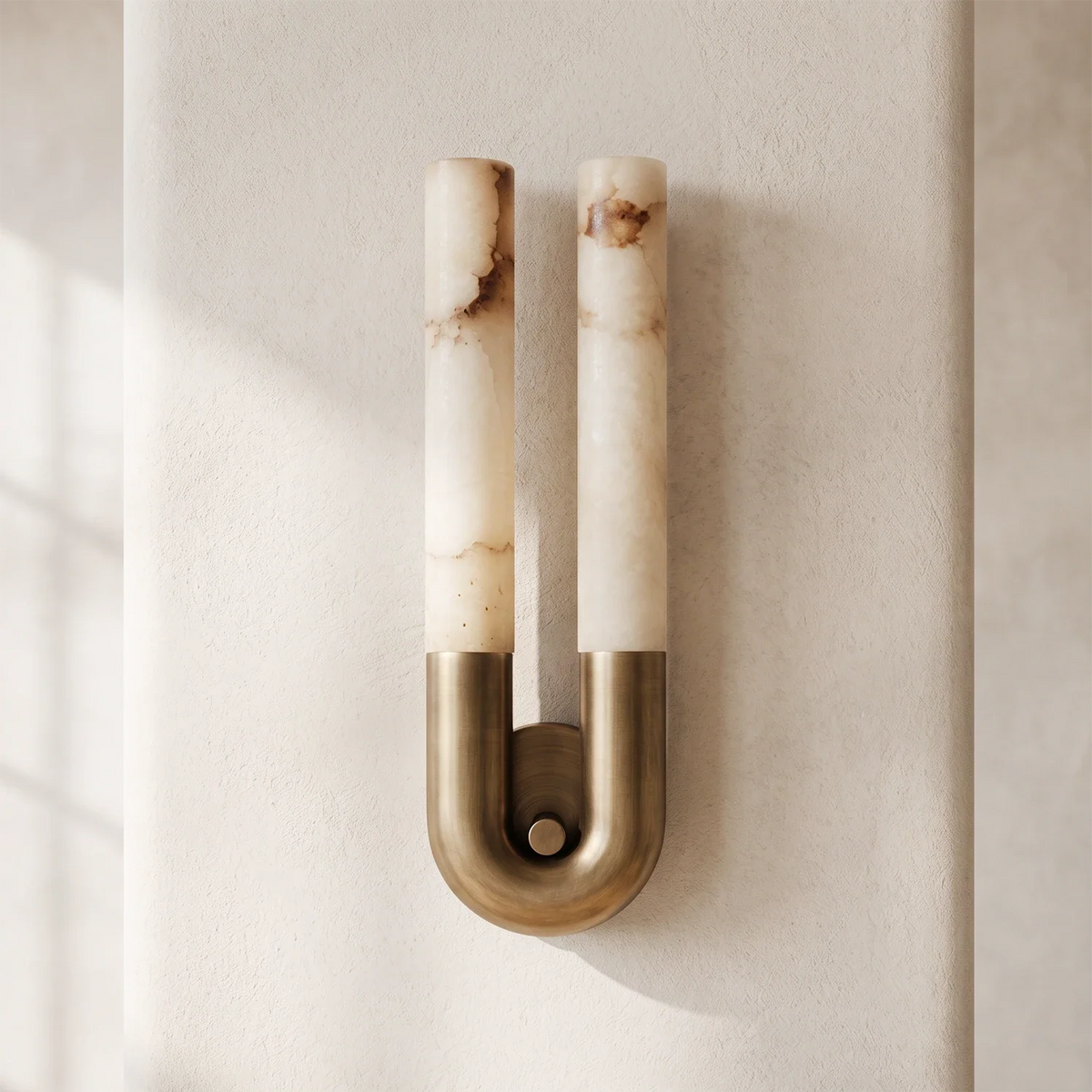 U-Shape Alabaster Arch Wall Sconce – Alabaster detail 13