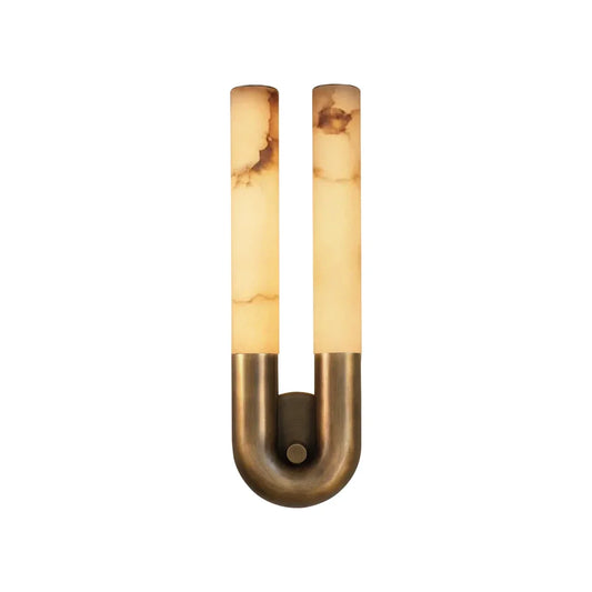 U-Shape Alabaster Arch Wall Sconce