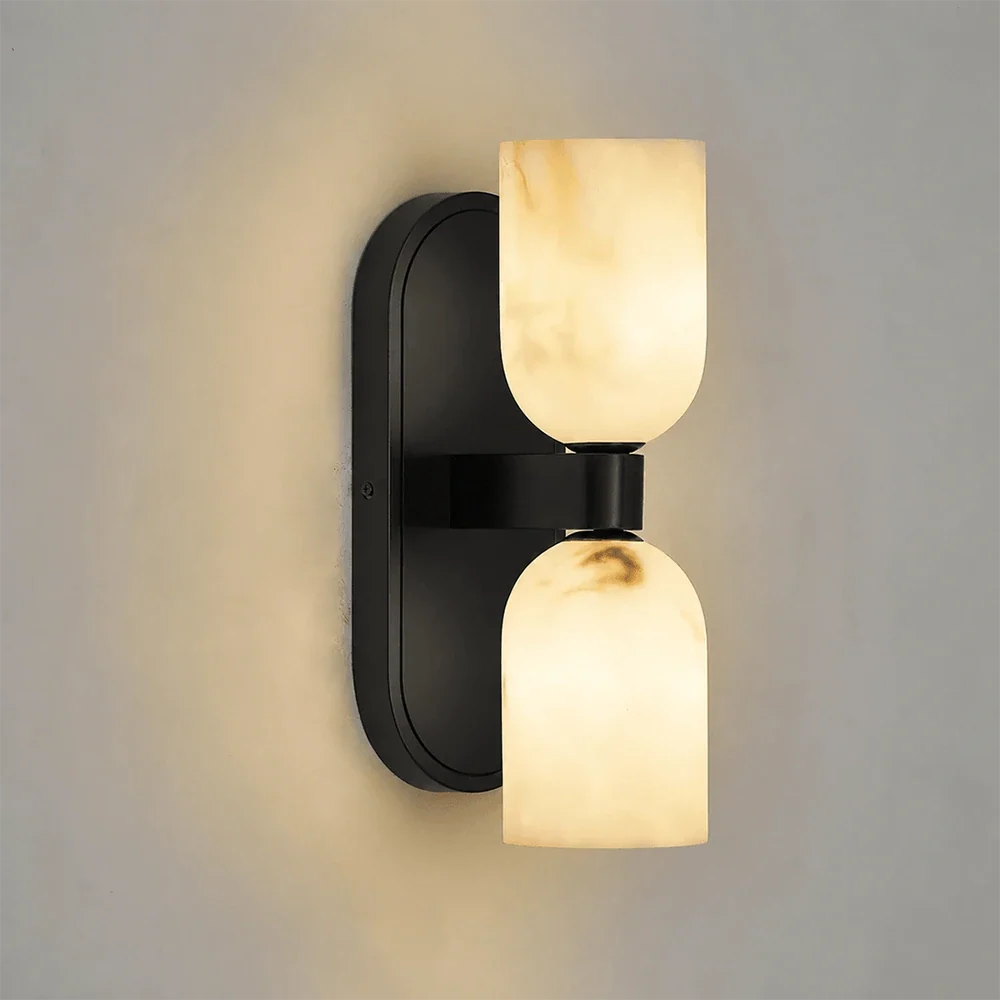 Up-Down Alabaster Duo Wall Sconce – Alabaster detail 11
