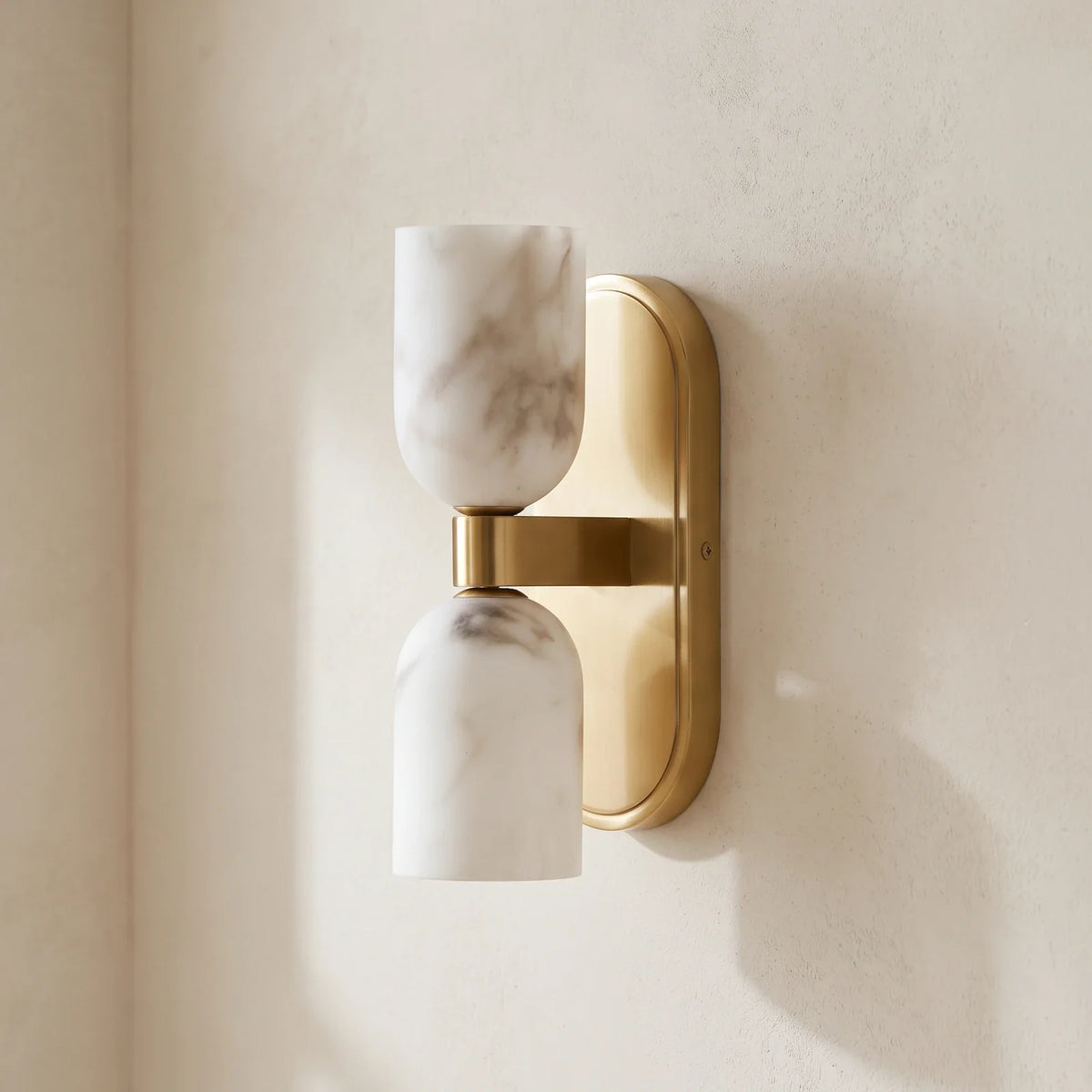 Up-Down Alabaster Duo Wall Sconce – Alabaster detail 14