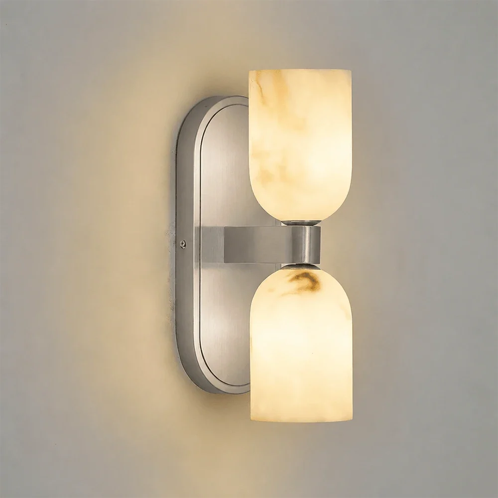 Up-Down Alabaster Duo Wall Sconce – Alabaster detail 12