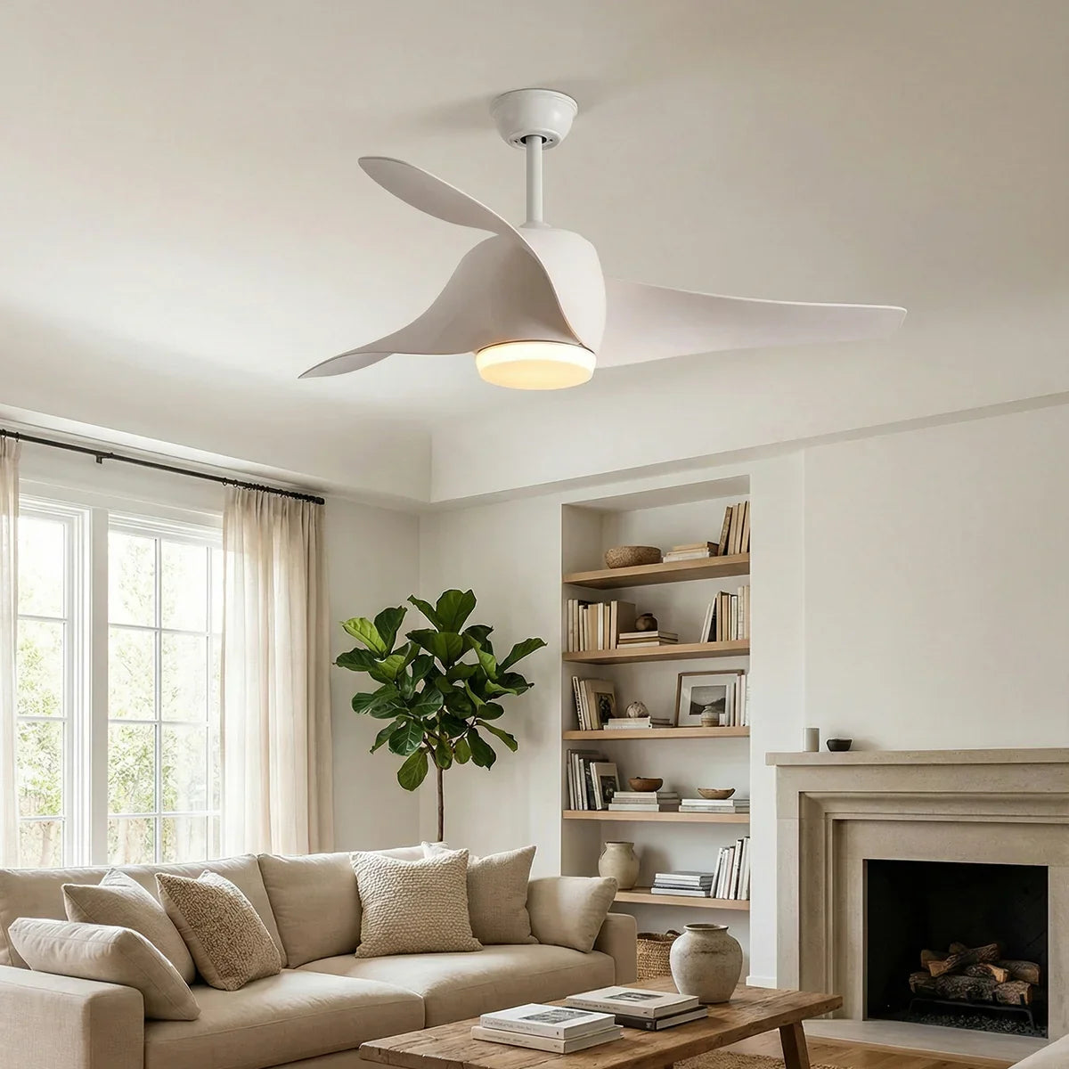 Verdantia Aero Three Blade Copper Ceiling Fan Light – Copper detail 9