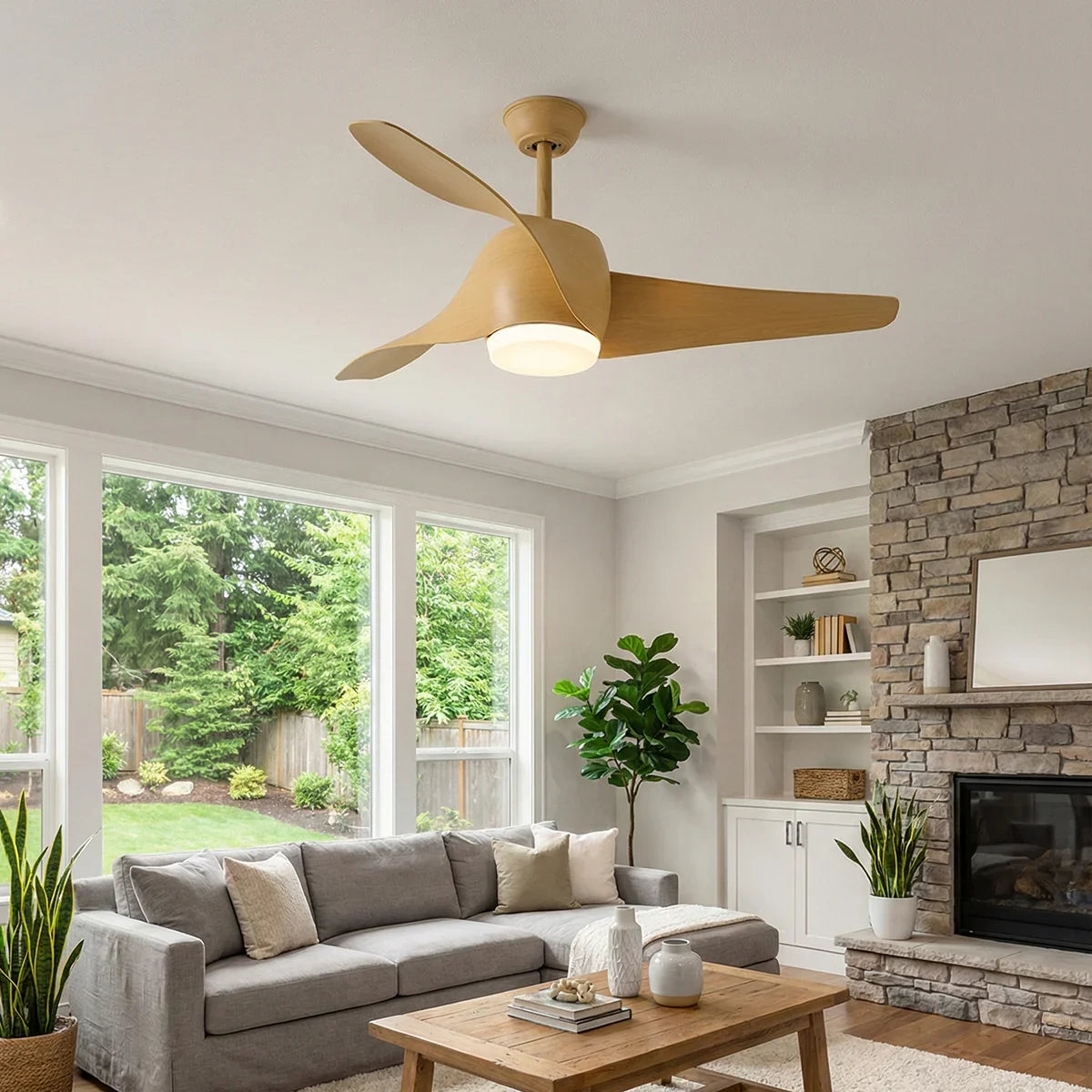 Verdantia Aero Three Blade Copper Ceiling Fan Light – Copper detail 10