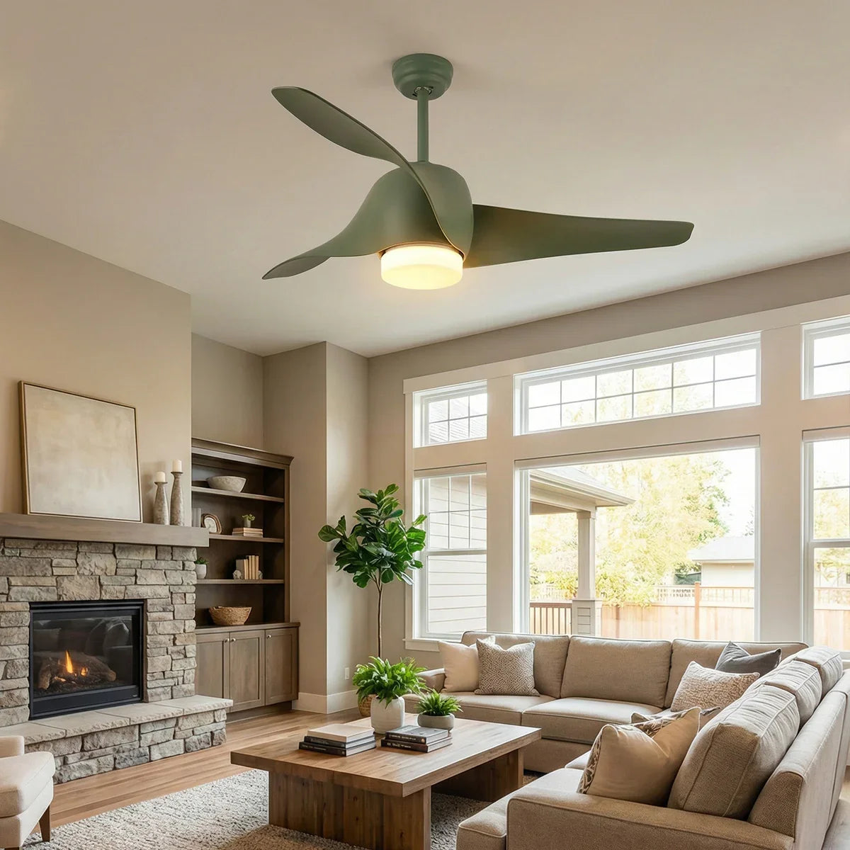 Verdantia Aero Three Blade Copper Ceiling Fan Light – Copper detail 11