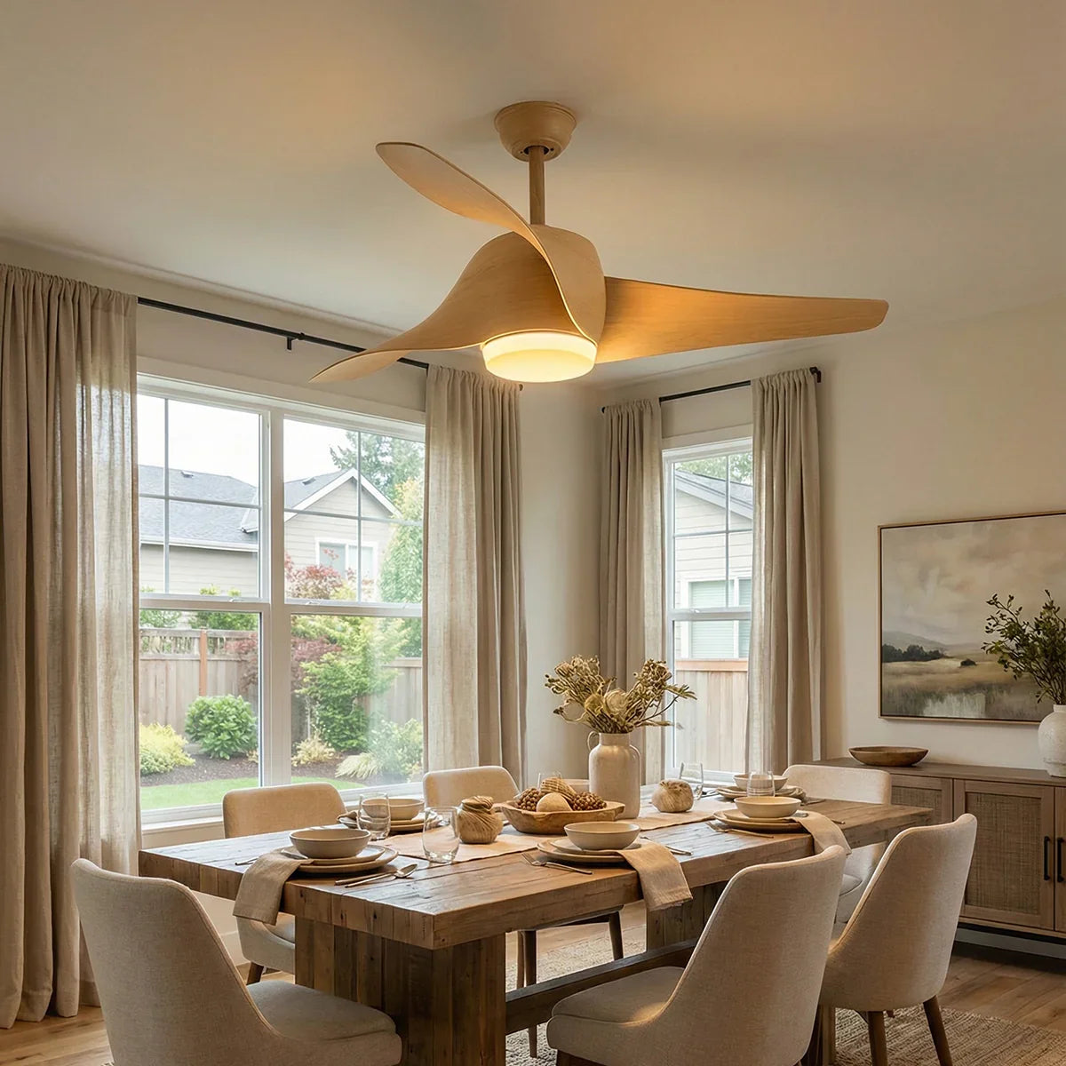 Verdantia Aero Three Blade Copper Ceiling Fan Light – Copper detail 3