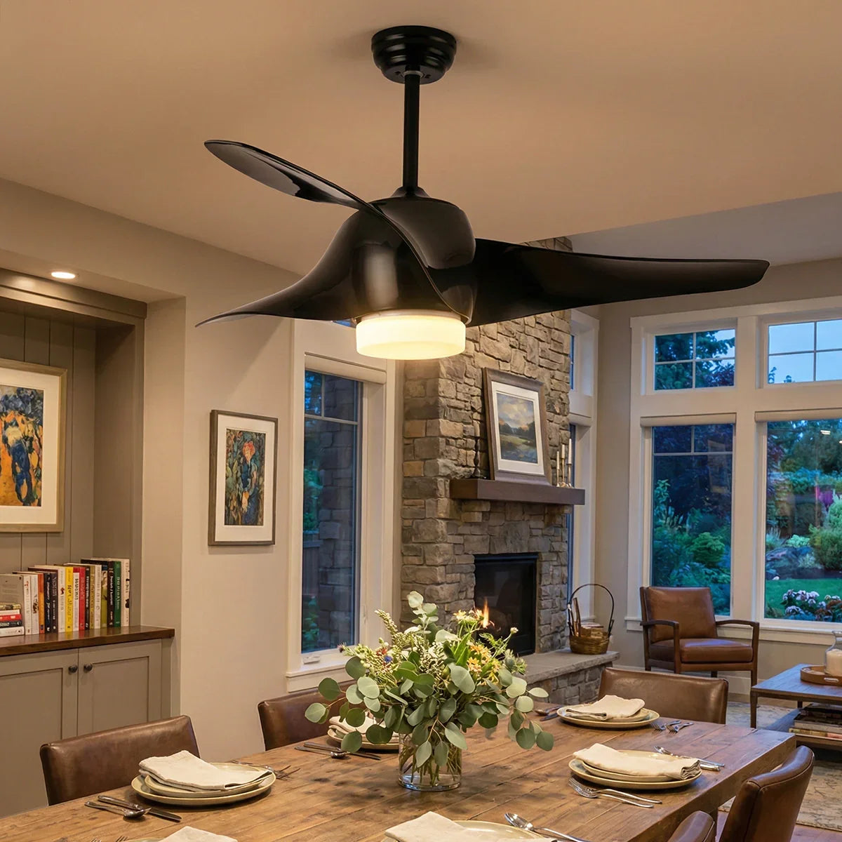 Verdantia Aero Three Blade Copper Ceiling Fan Light – Copper detail 5