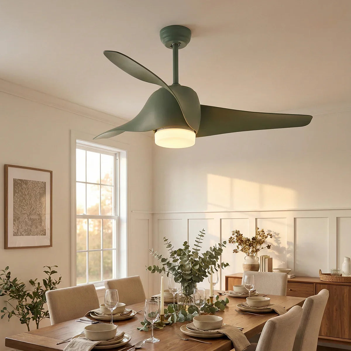 Verdantia Aero Three Blade Copper Ceiling Fan Light – Copper detail 2
