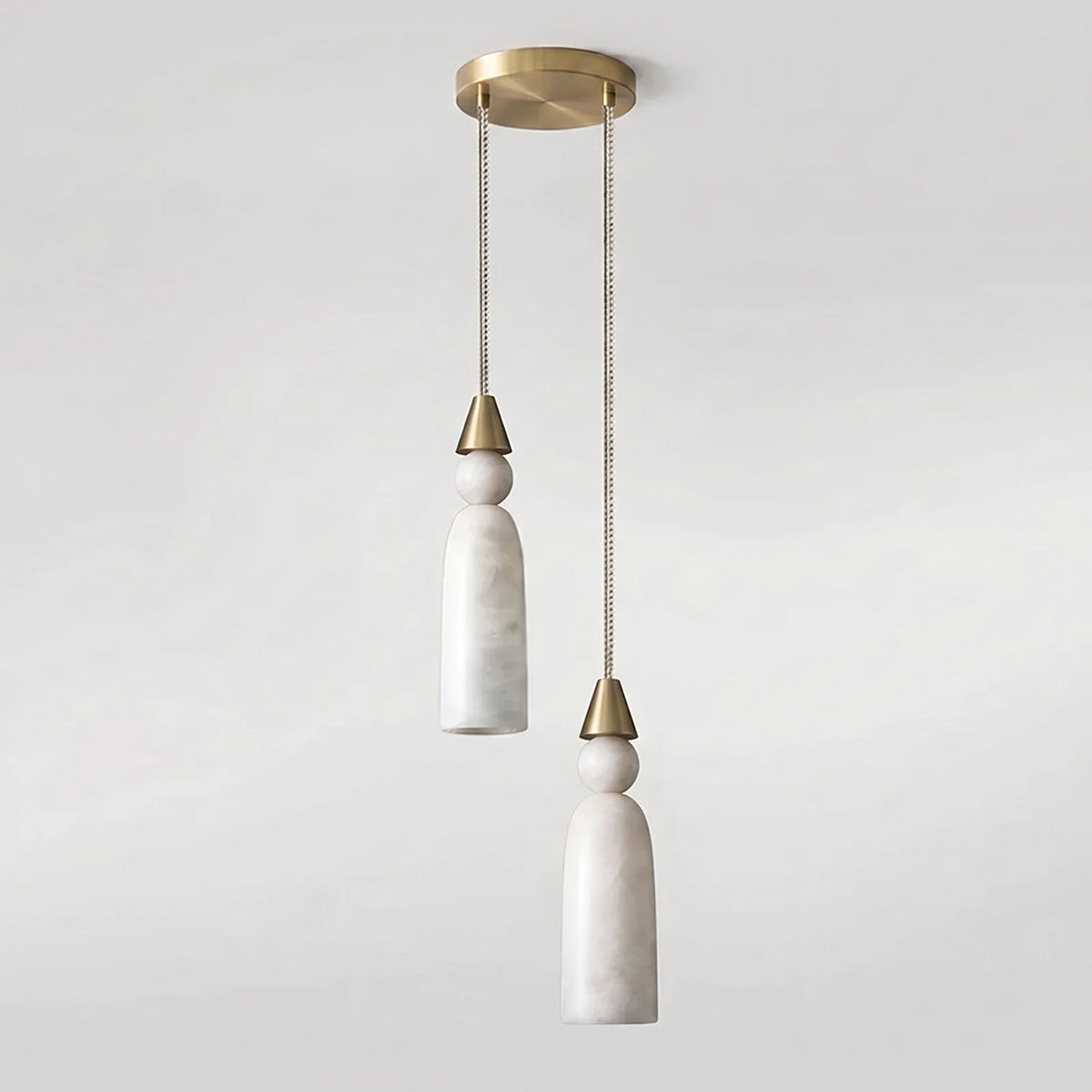 Verity Alabaster Dome Spiral Chandelier – Alabaster detail 11