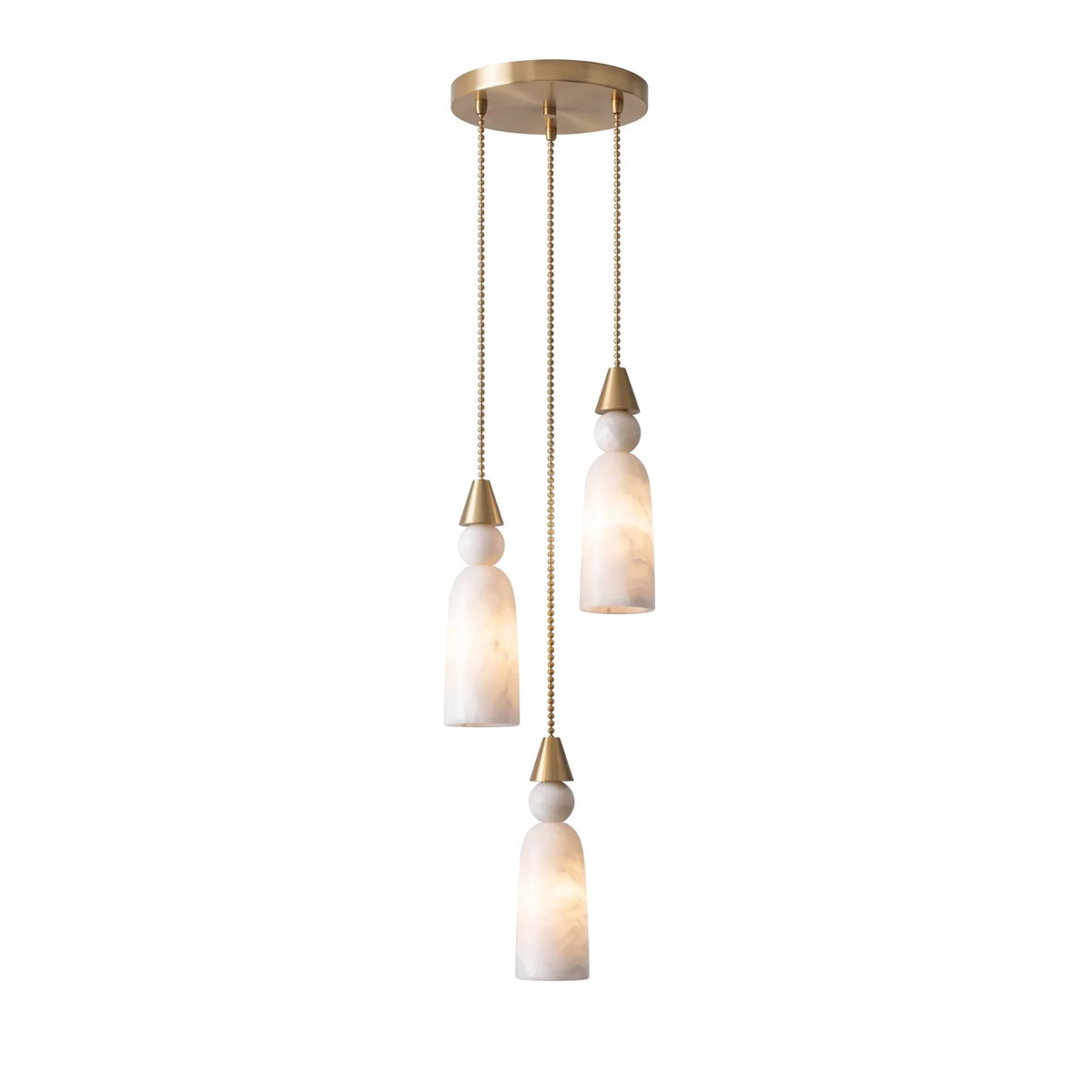 Verity Alabaster Dome Spiral Chandelier – Alabaster detail 20