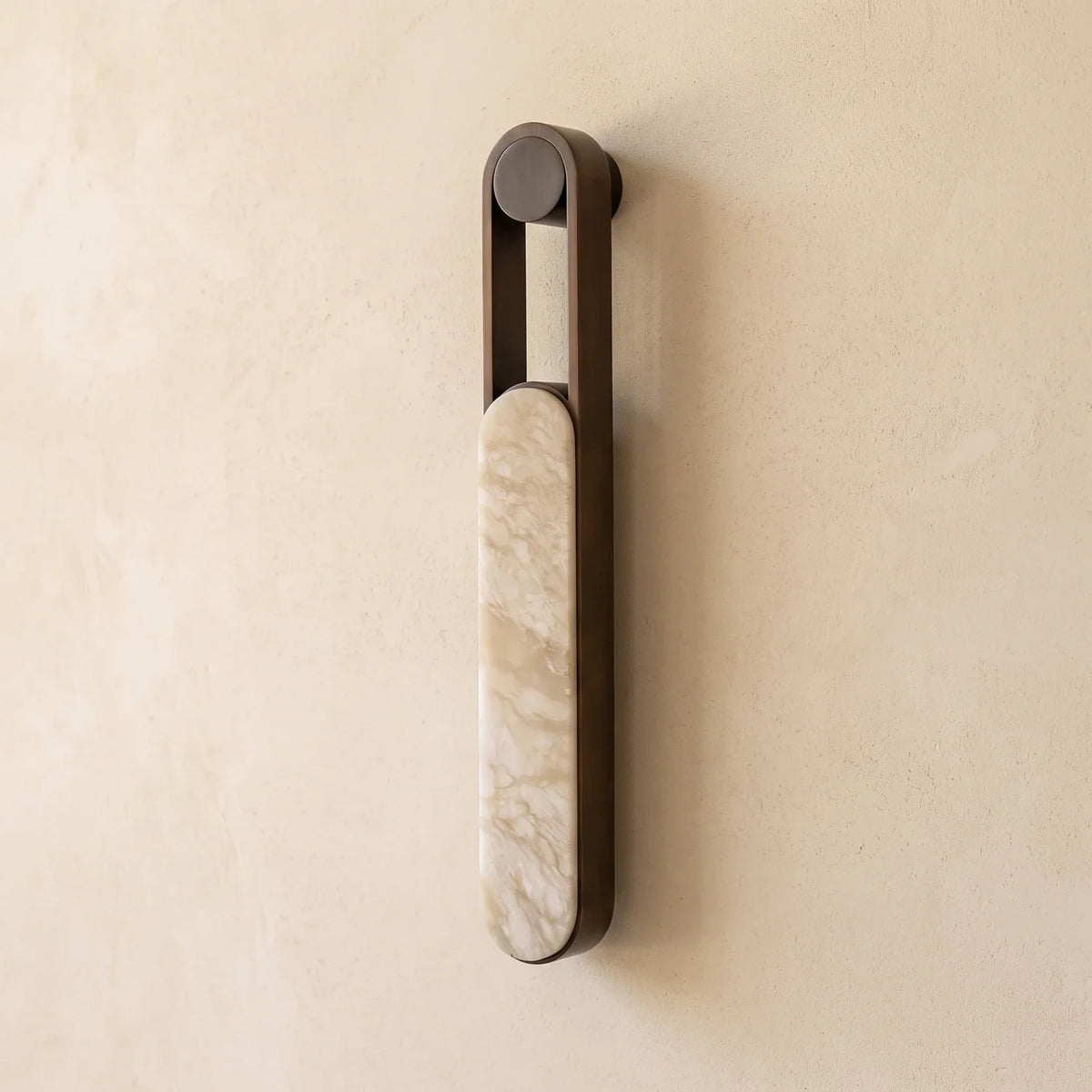 Vertical Ring Handle Alabaster Wall Lamp – Alabaster detail 14