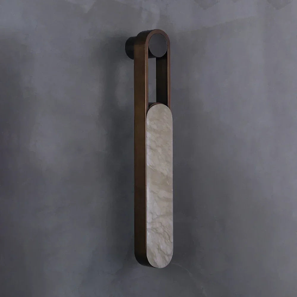 Vertical Ring Handle Alabaster Wall Lamp – Alabaster detail 13