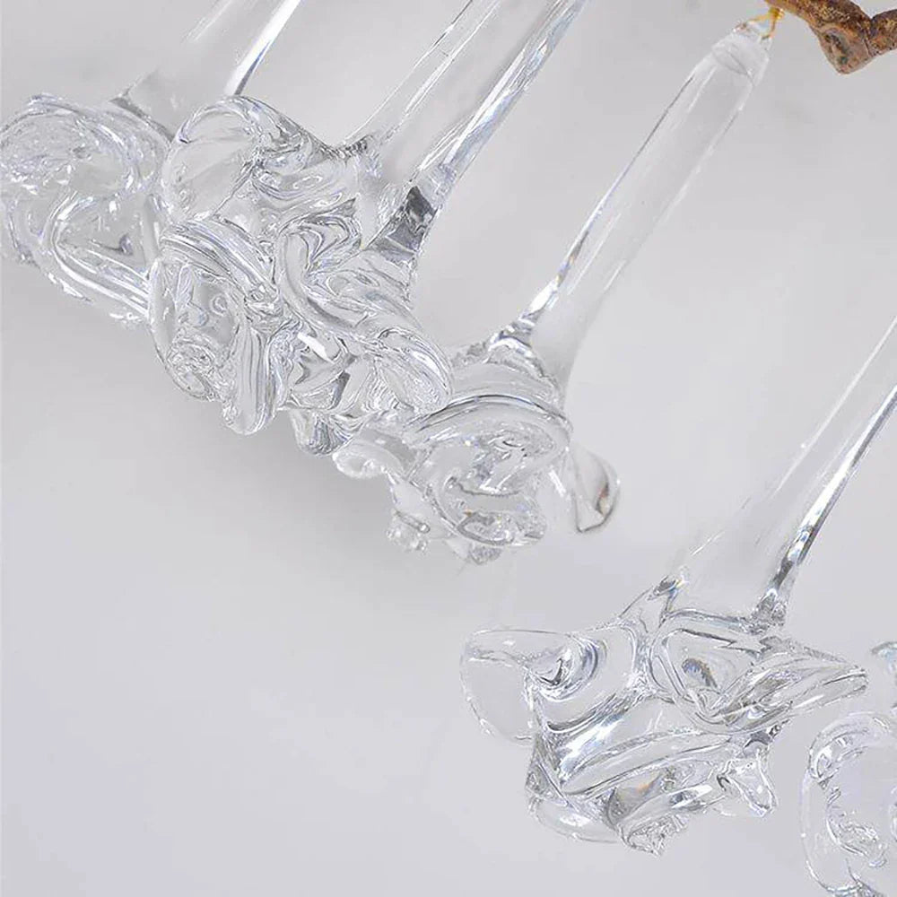Vine-Patterned Glass Floral Wall Sconce – Glass detail 11