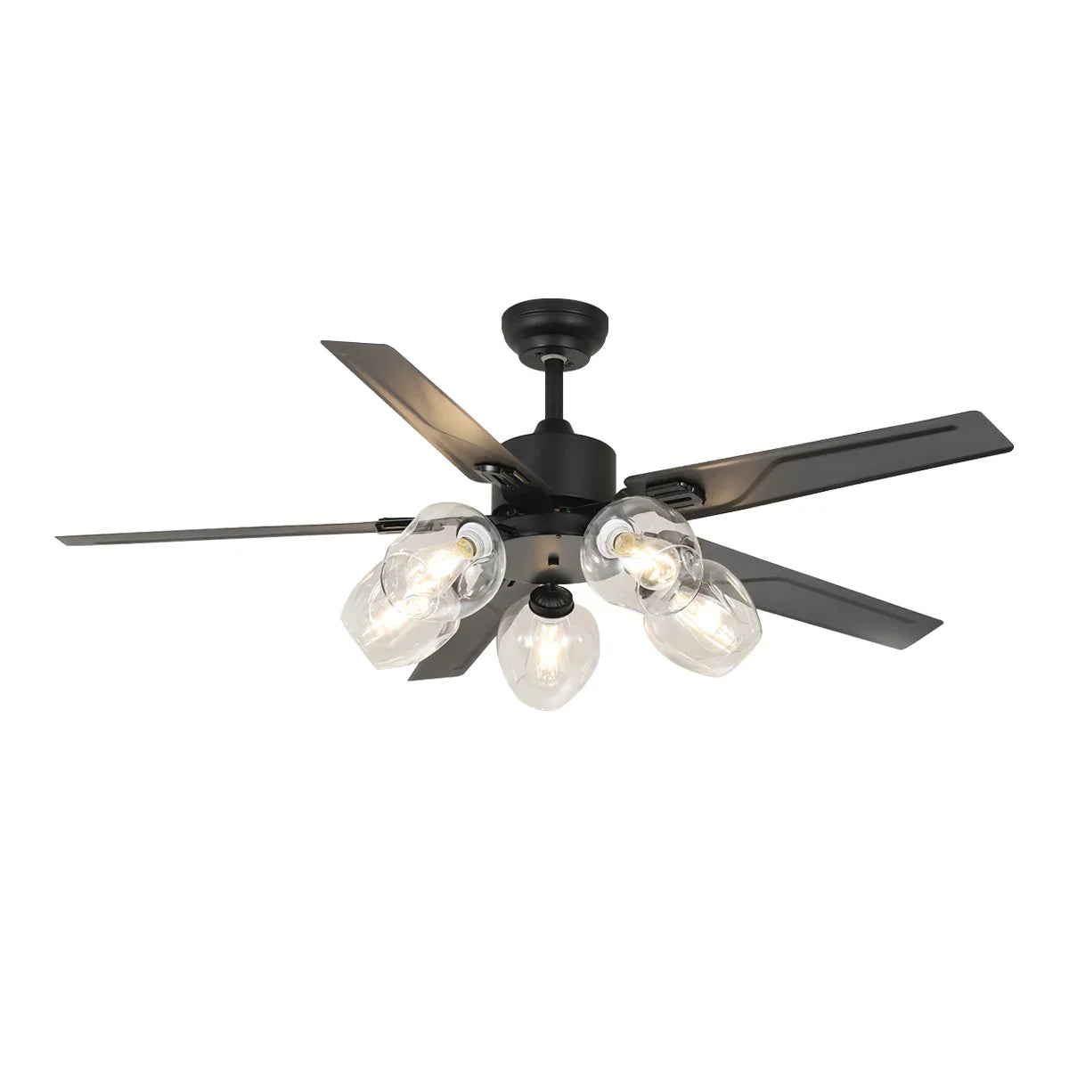 Vintage Industrial Style Glass Ceiling Fan Light – Glass detail 14
