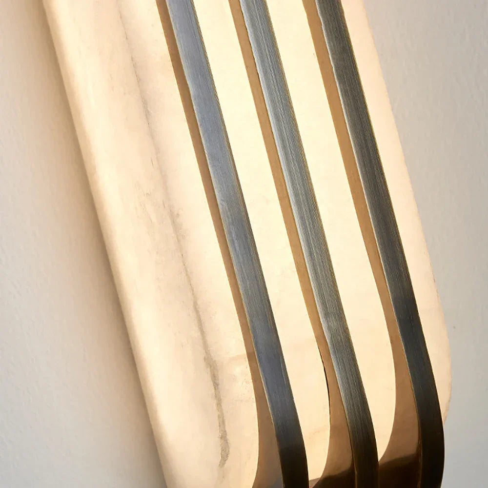 Virex Alabaster Layered Wall Sconce – Alabaster detail 15