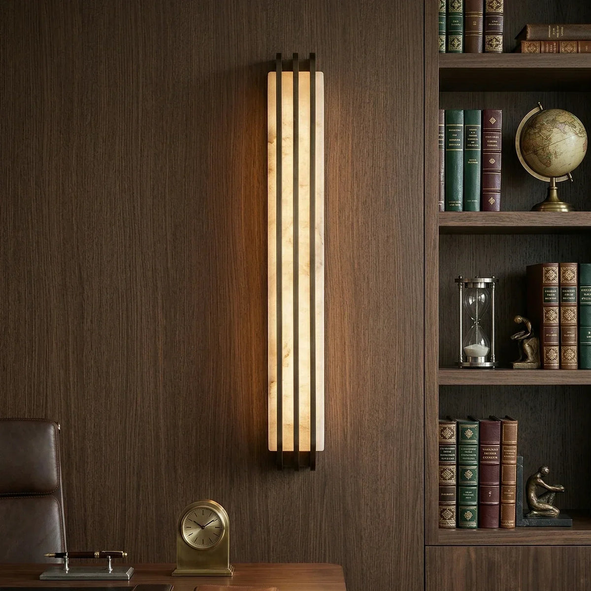 Virex Alabaster Layered Wall Sconce – Alabaster detail 6