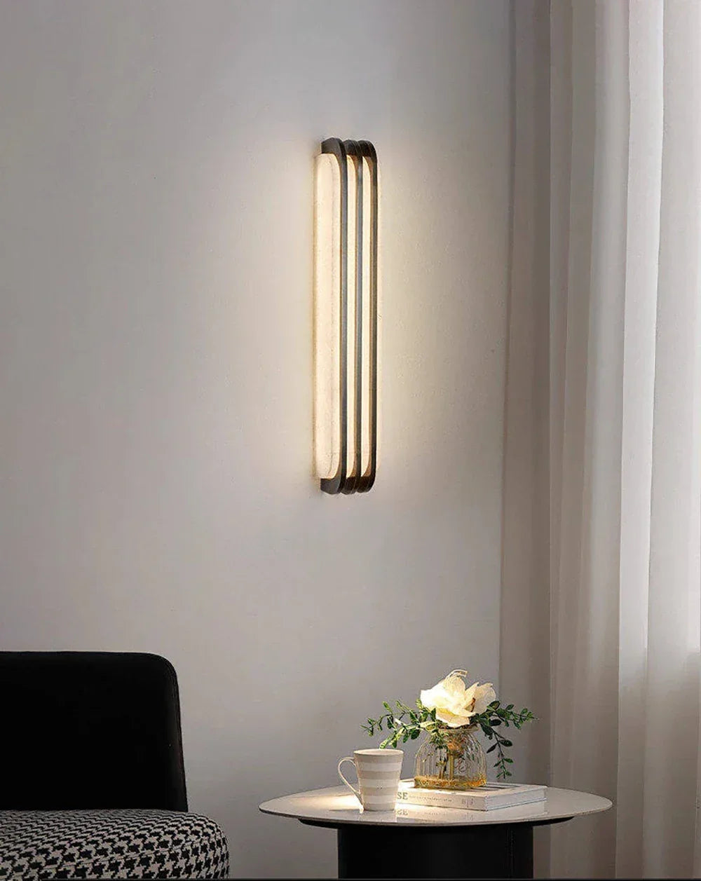 Virex Alabaster Layered Wall Sconce – Alabaster detail 7