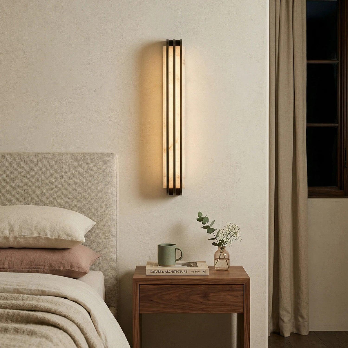 Virex Alabaster Layered Wall Sconce – Alabaster detail 3