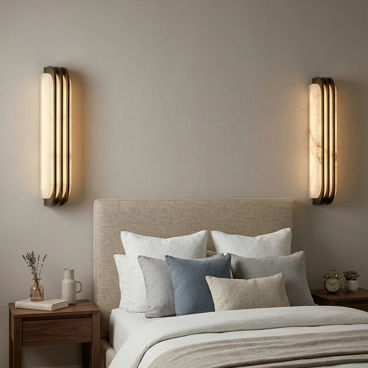 Virex Alabaster Layered Wall Sconce – Alabaster detail 9