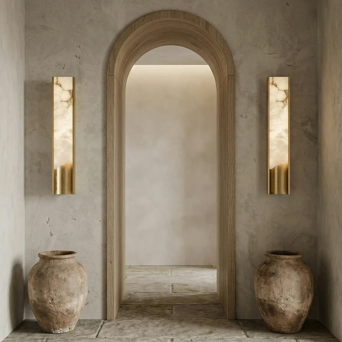 Wave Vein Aurelia Alabaster Wall Light – Alabaster detail 10
