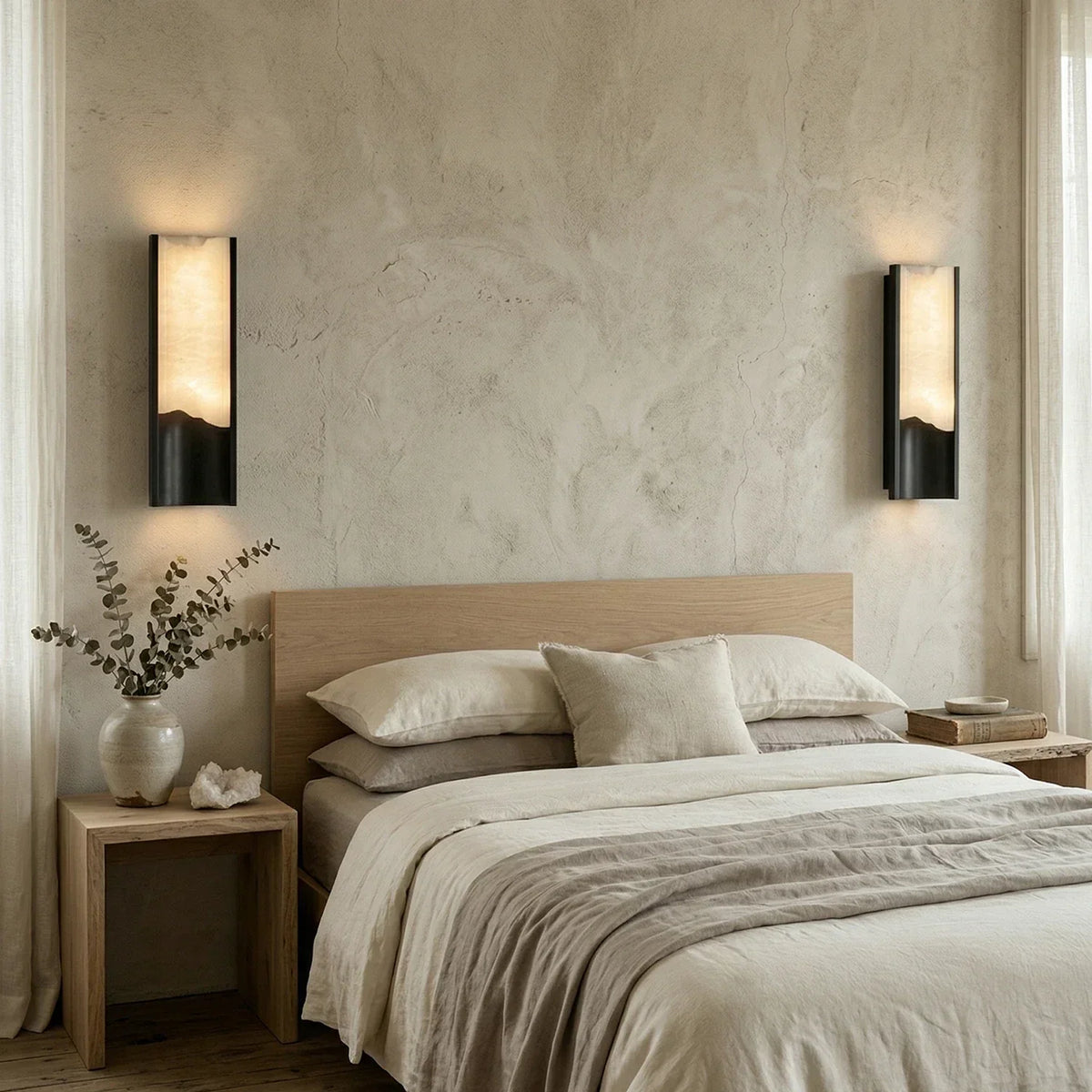 Wave Vein Aurelia Alabaster Wall Light – Alabaster detail 9