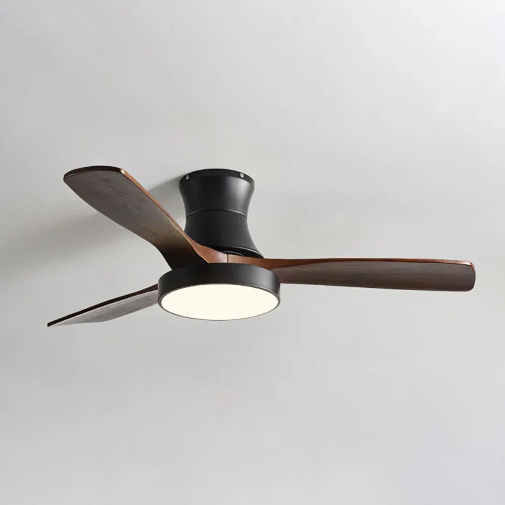 Wooden Three Blade Ceiling Fan Lights Copper – Copper detail 15