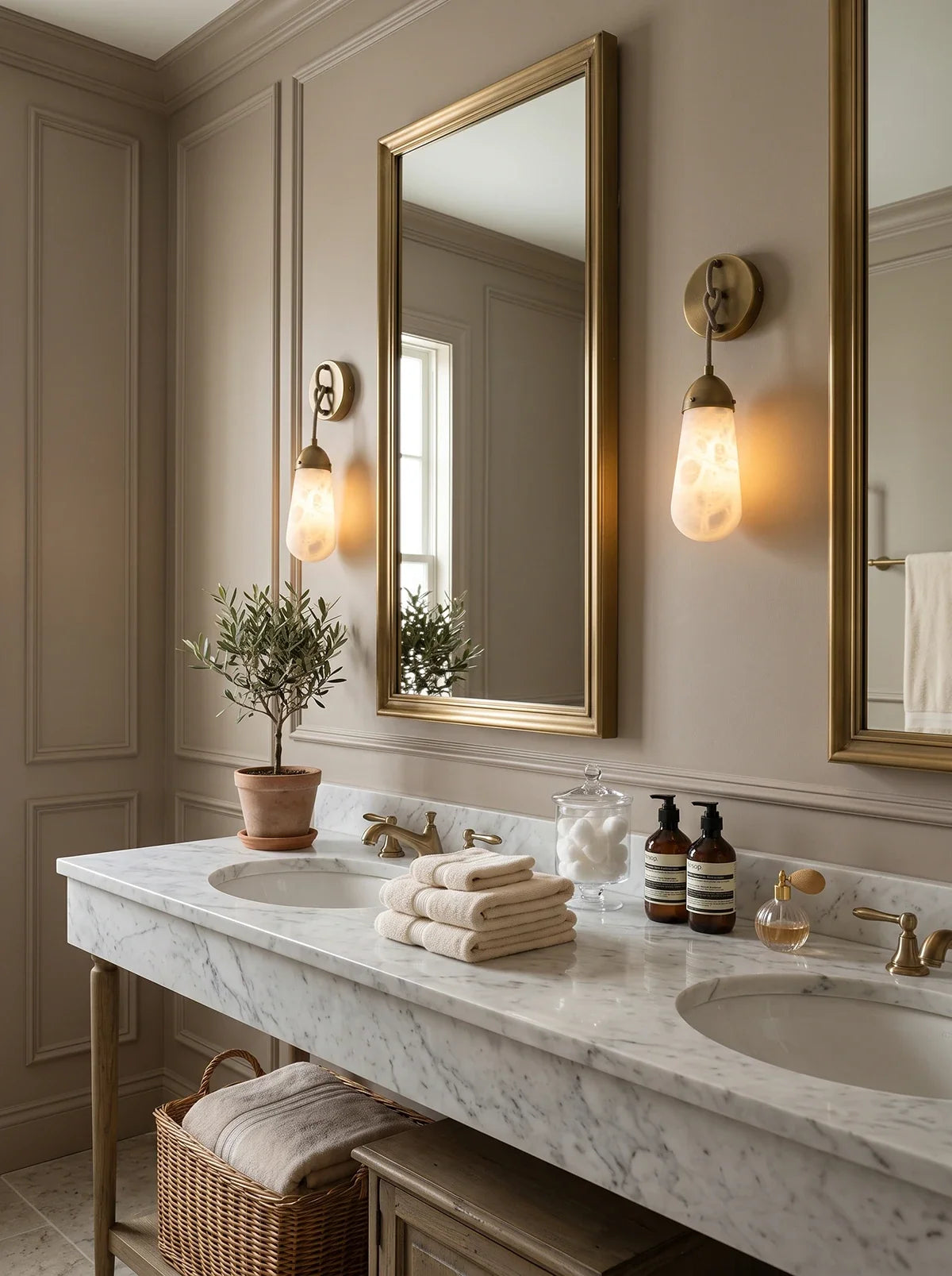 Wren Hanging Alabaster Sconce – Alabaster detail 9