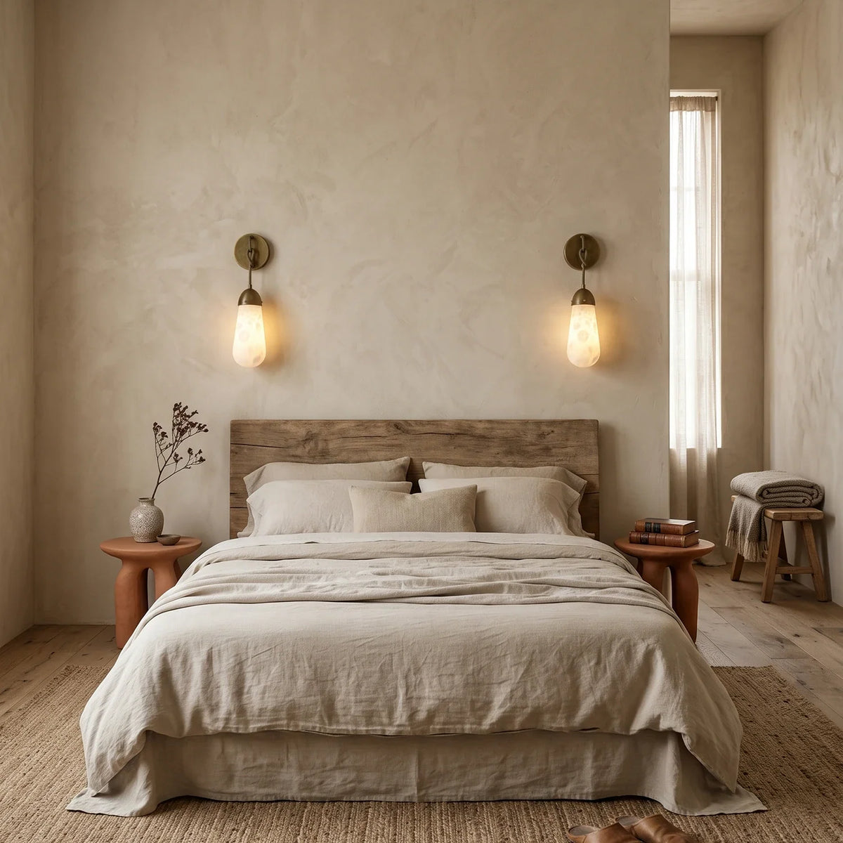 Wren Hanging Alabaster Sconce – Alabaster detail 7