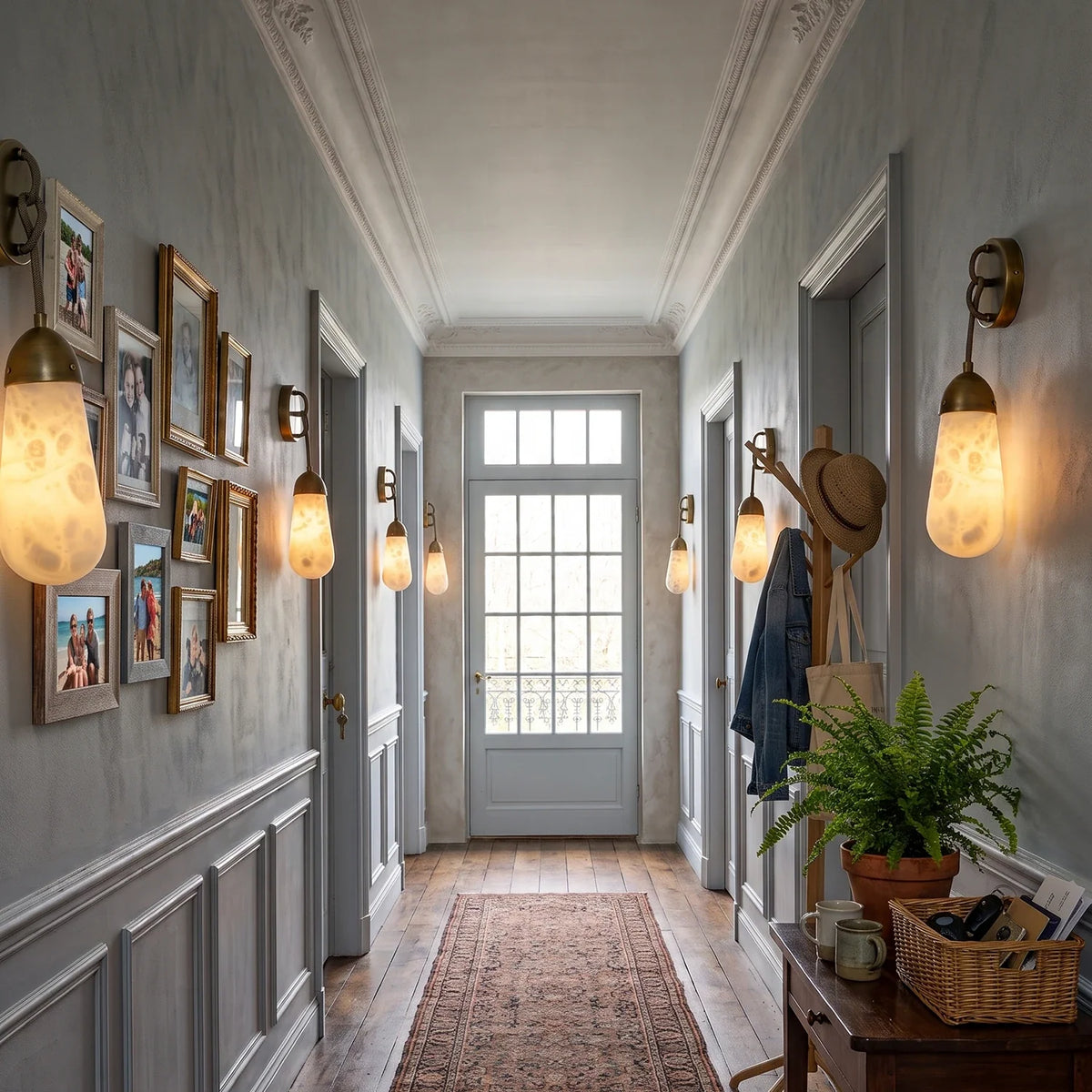 Wren Hanging Alabaster Sconce – Alabaster detail 5